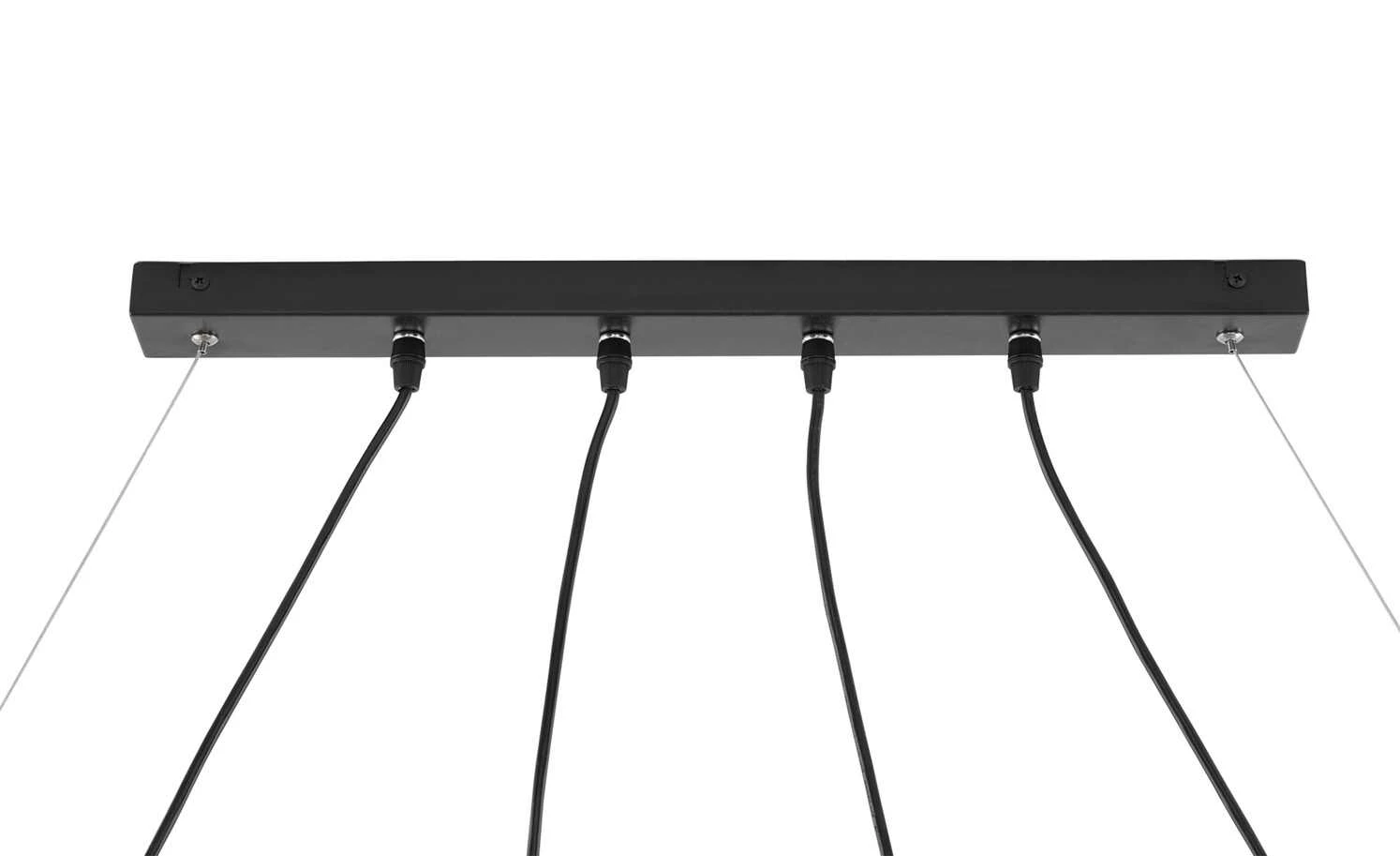 Paul Neuhaus Pendelleuchte, 4-flammig, Rattan – Bild 5