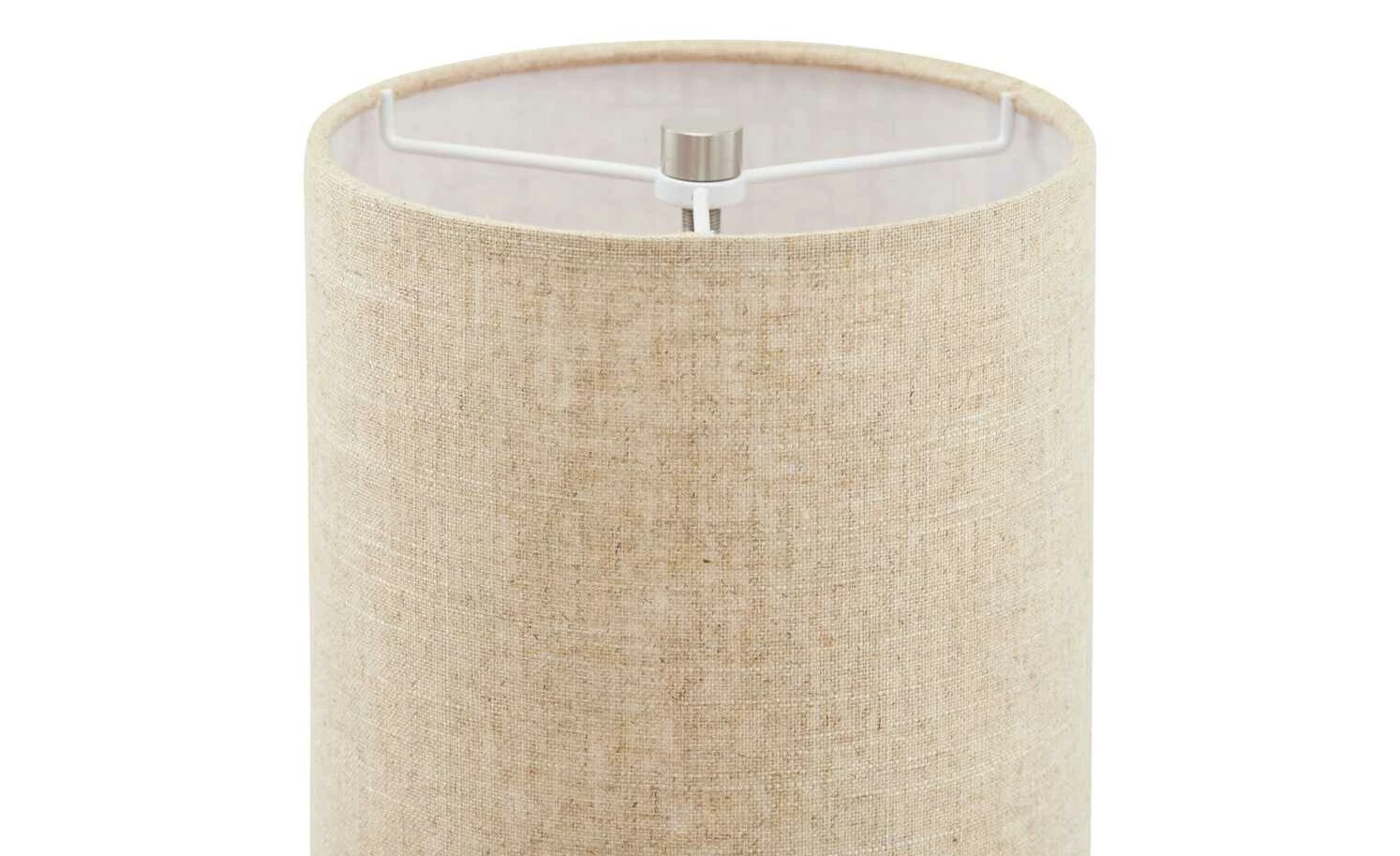Fischer-Honsel Stehleuchte, Leinen-Schirm, sandfarben – Bild 3