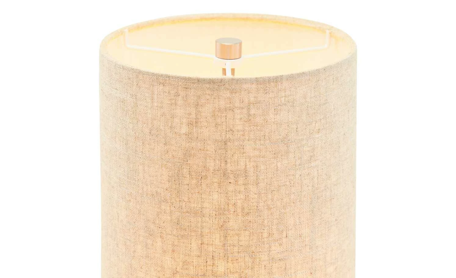 Fischer-Honsel Stehleuchte, Leinen-Schirm, sandfarben – Bild 4