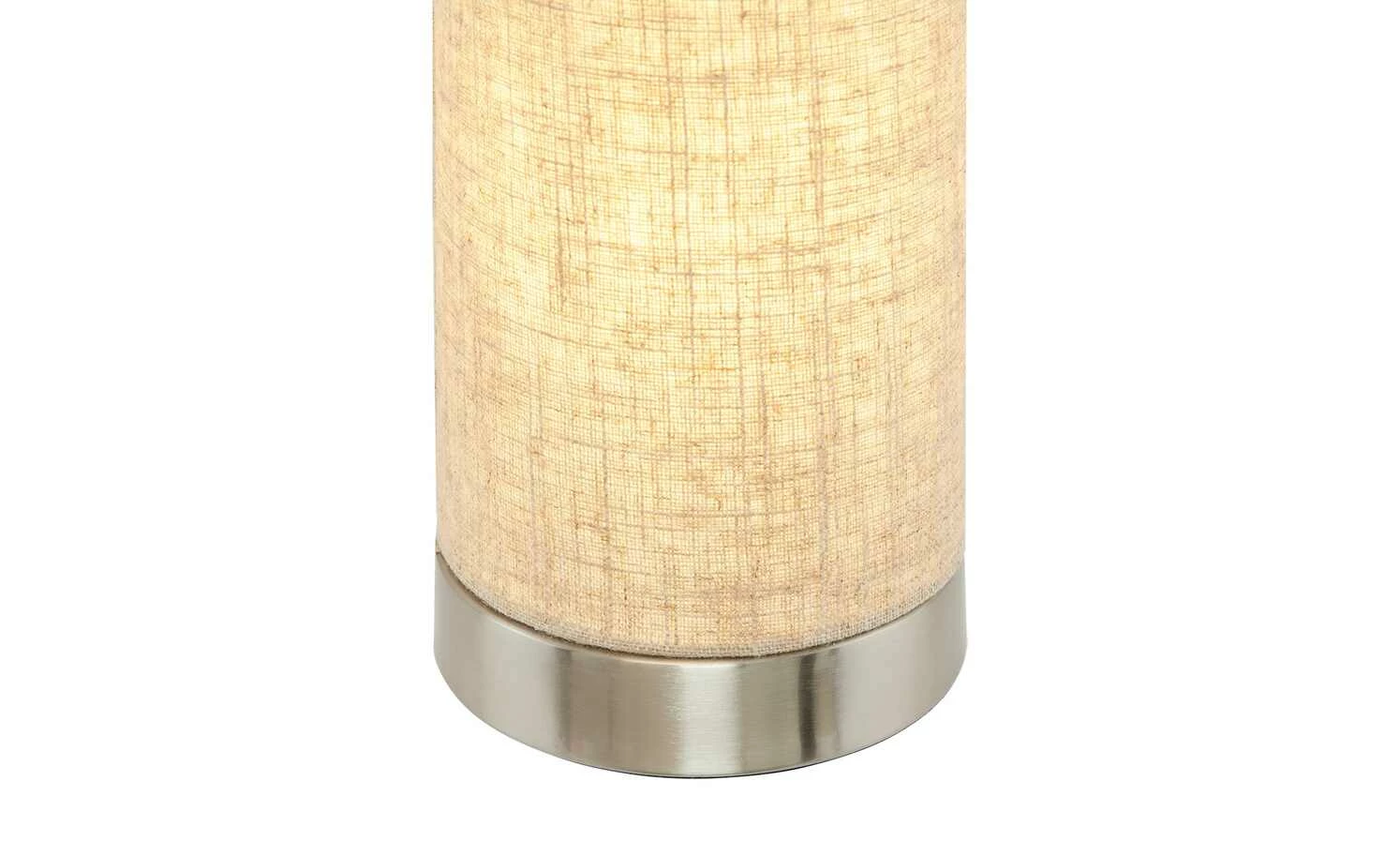 Fischer-Honsel Tischleuchte, Leinen-Schirm, sandfarben – Bild 3