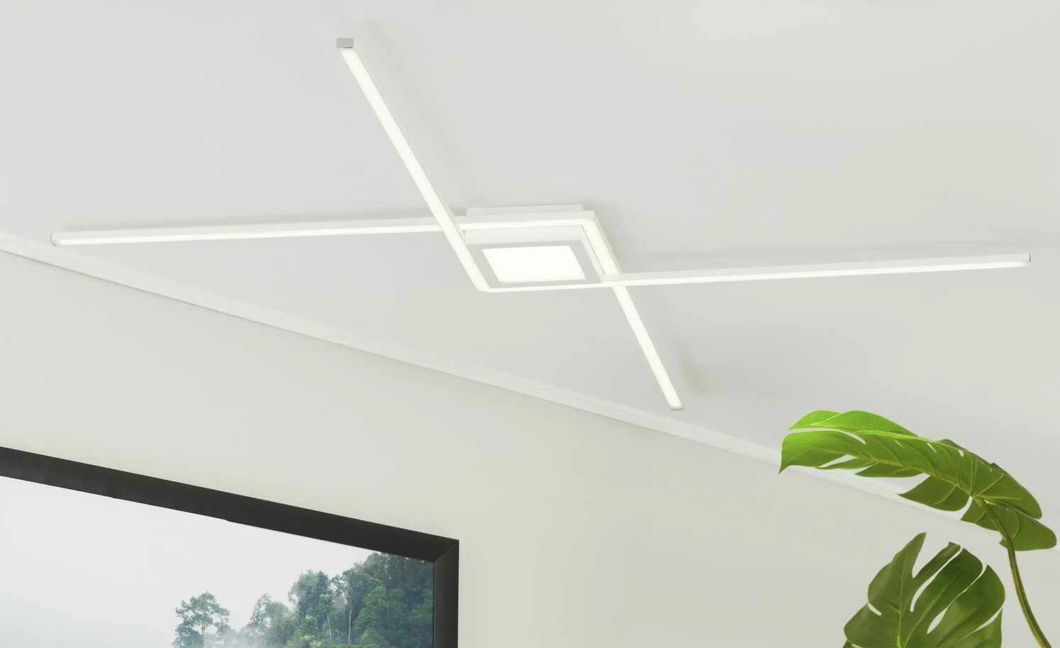 Trio LED-Deckenleuchte, weiß