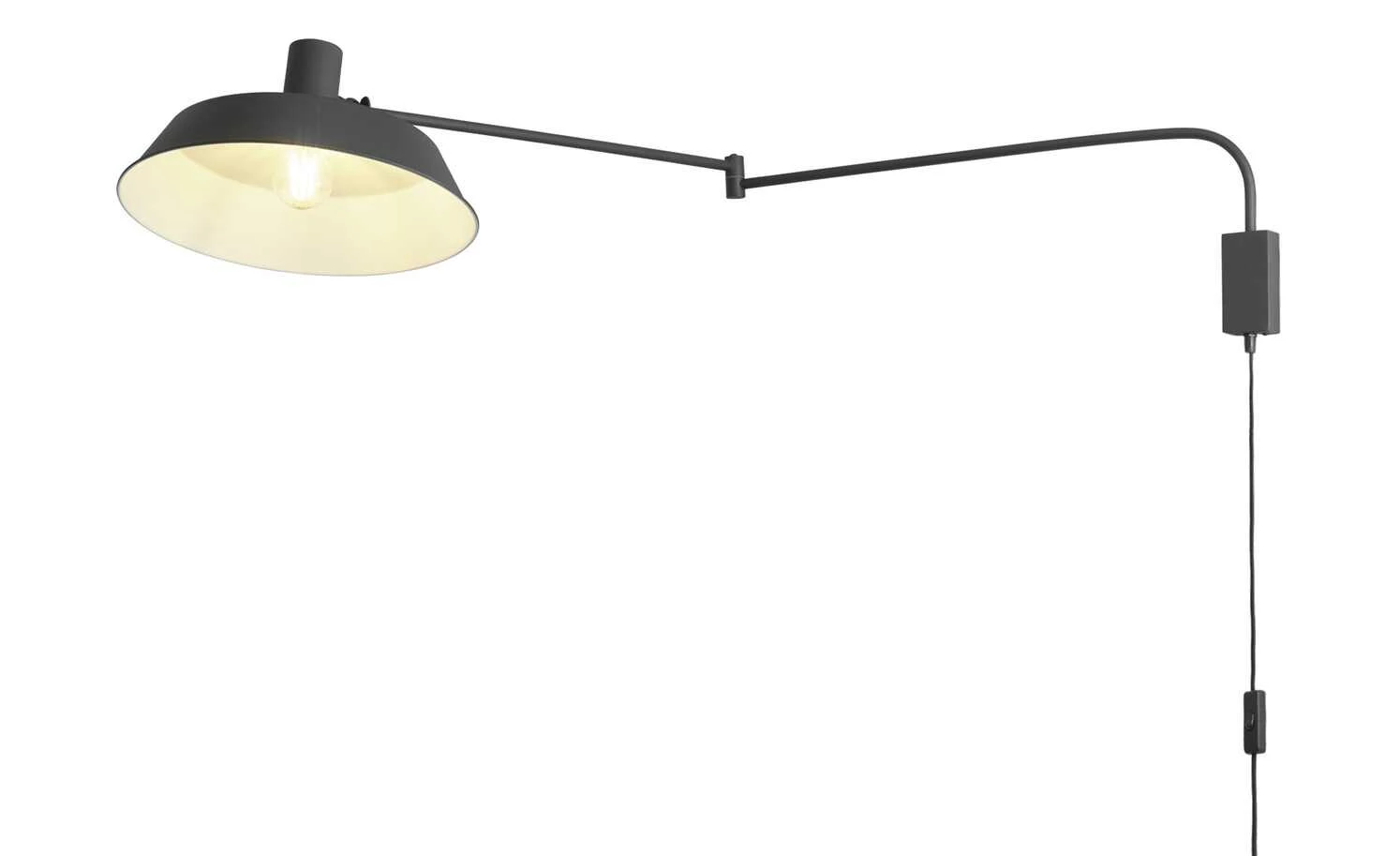 Trio Wandleuchte, 1-flammig, Metall schwarz – Bild 3