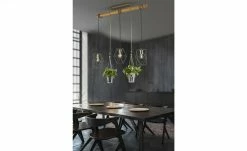 Trio Pendelleuchte, 3-flammig mit Vase