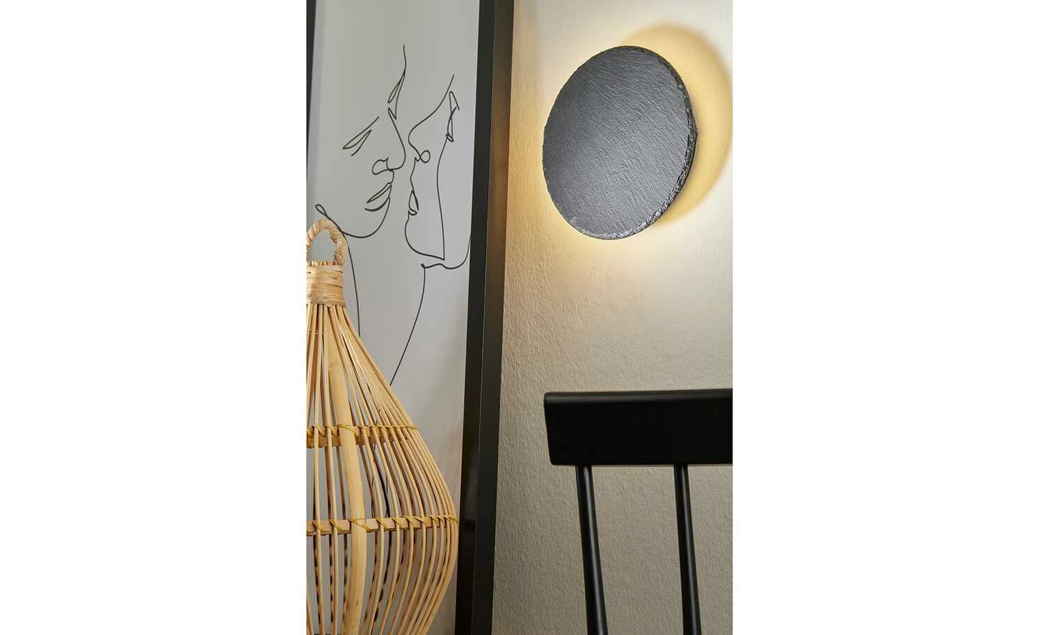 Trio LED-Wandleuchte, 1-flammig, Schiefer – Bild 2