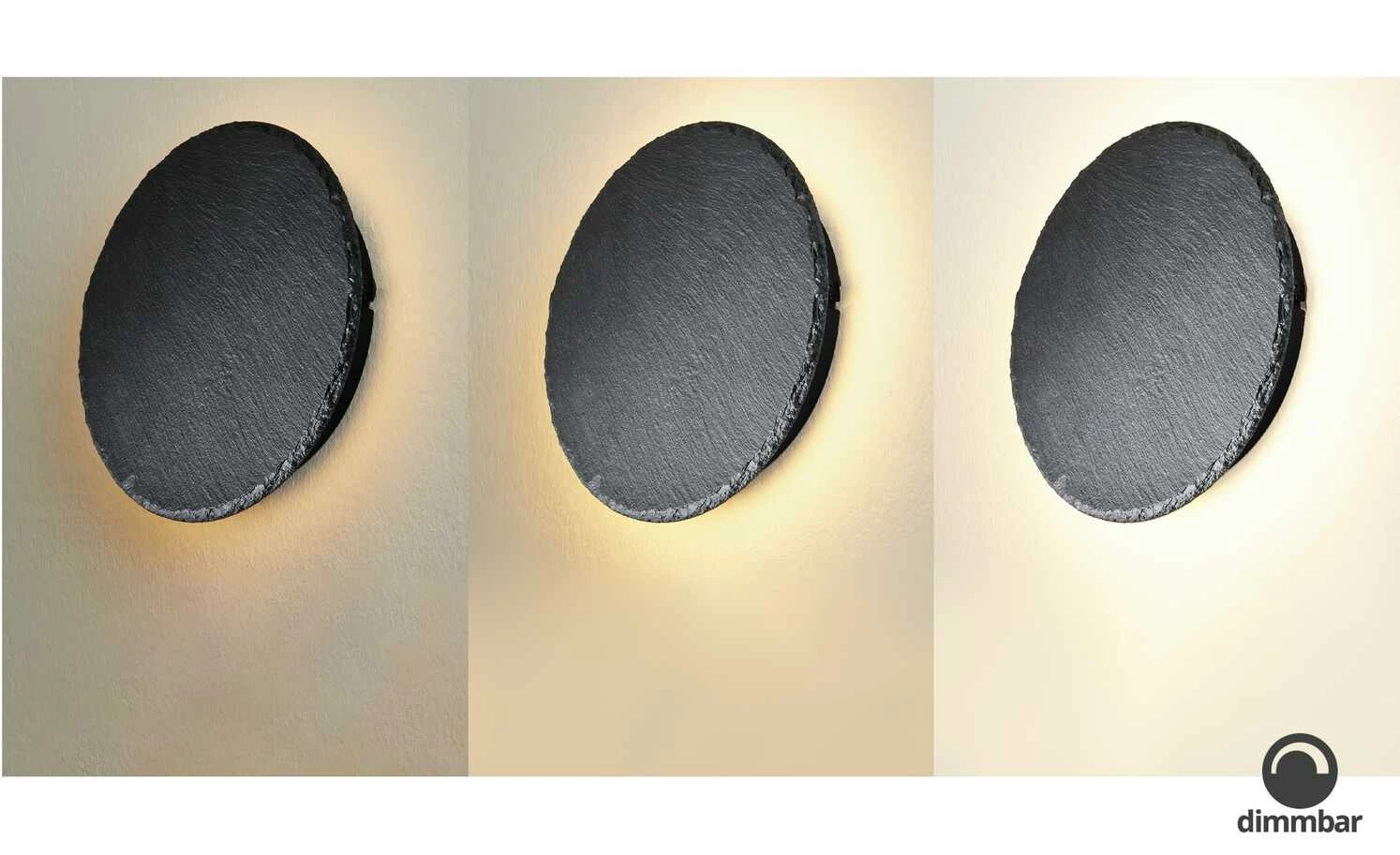 Trio LED-Wandleuchte, 1-flammig, Schiefer