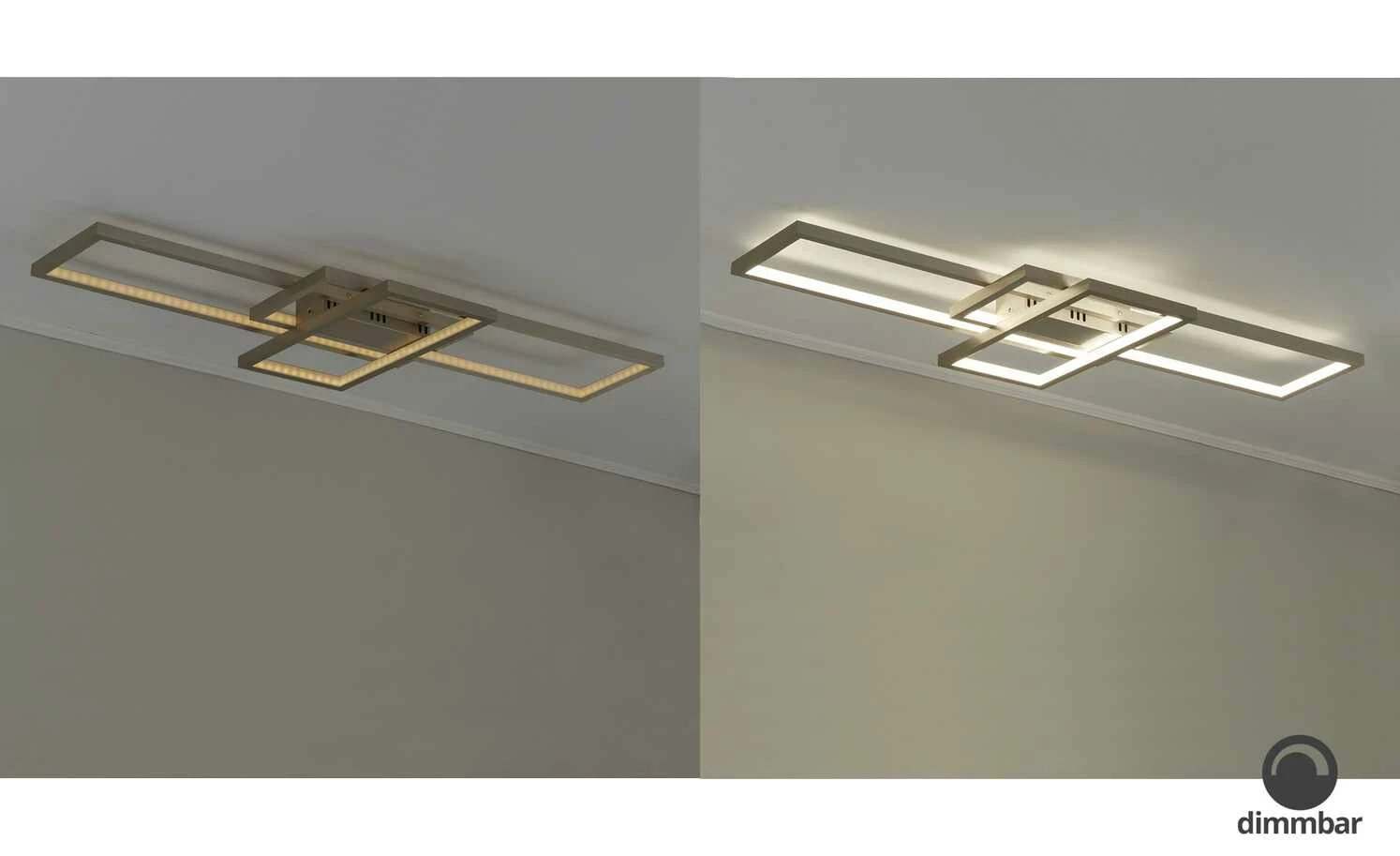 Trio Smart-Home Deckenleuchte, Nickel matt – Bild 2