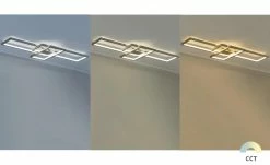 Trio Smart-Home Deckenleuchte, Nickel matt