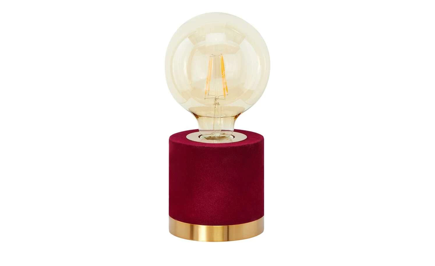 Trio Tischleuchte, 1-flammig, Samt rot – Bild 6