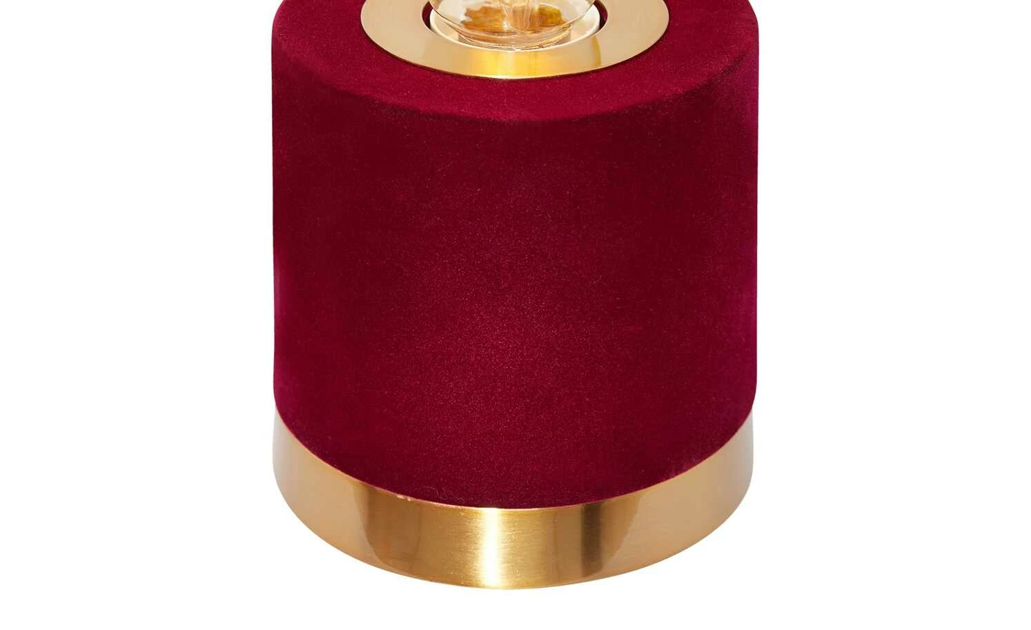 Trio Tischleuchte, 1-flammig, Samt rot – Bild 8