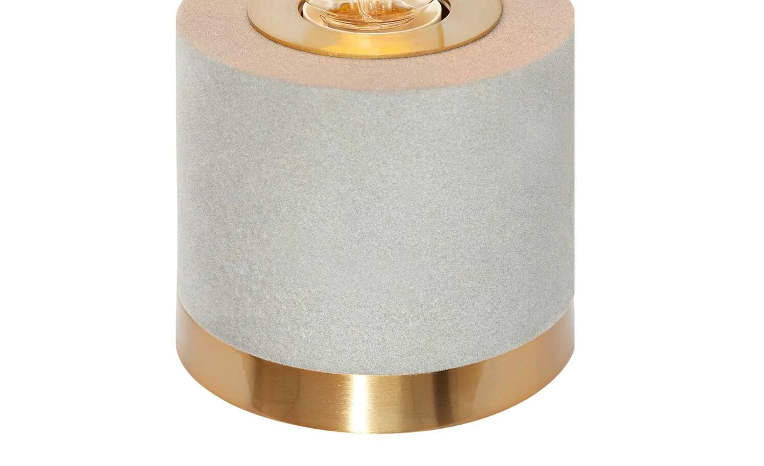 Trio Tischleuchte 1-flammig, Samt grau – Bild 3