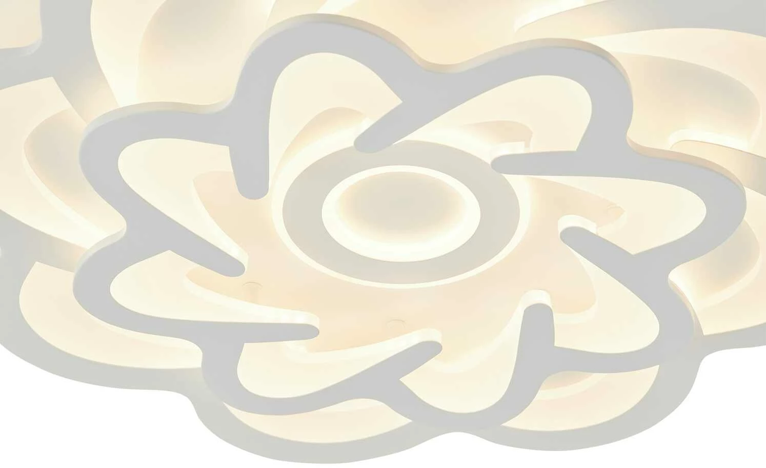 Wofi LED-Deckenleuchte, Weiß `Blume´ – Bild 6