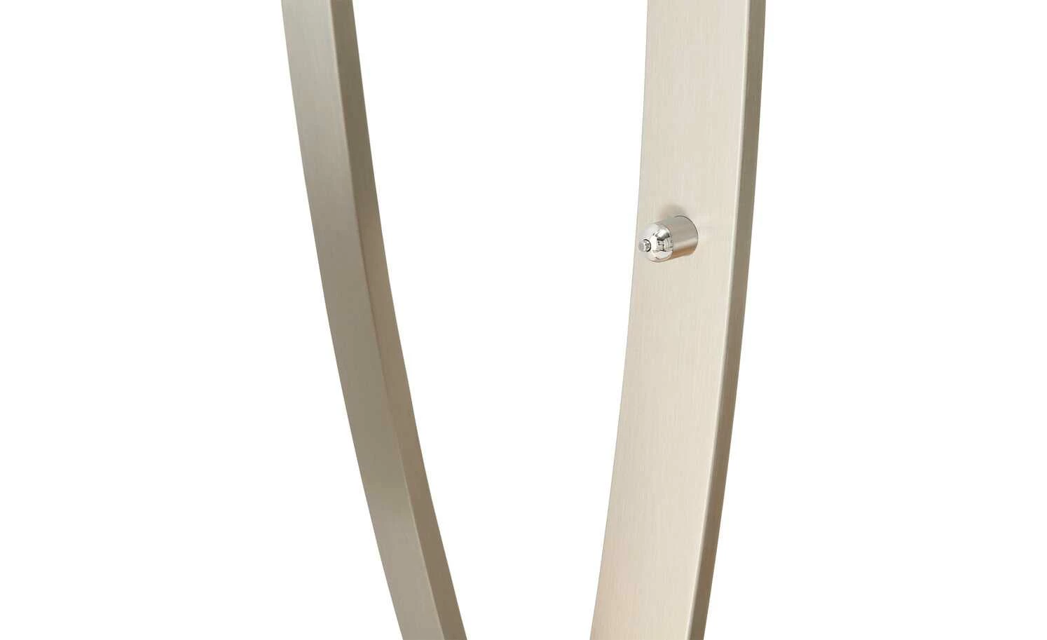 B-Leuchten LED-Stehleuchte, Nickel matt, verstellbar | silberfarben – Bild 11