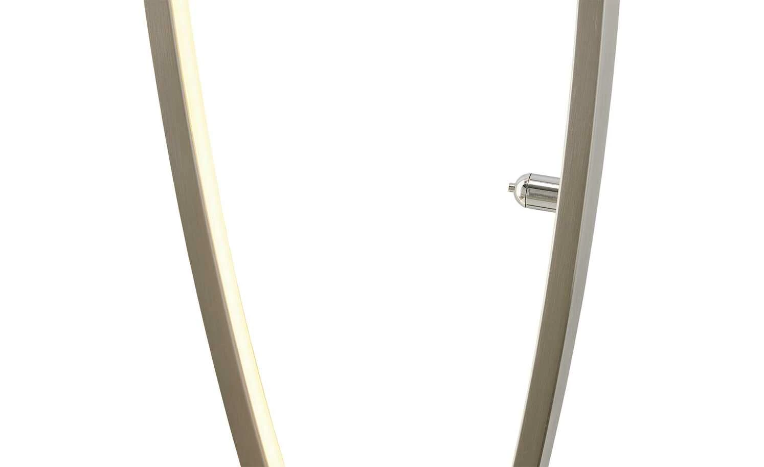 B-Leuchten LED-Stehleuchte, Nickel matt, verstellbar | silberfarben – Bild 15