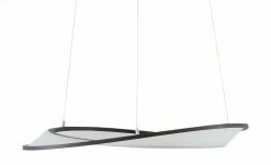 B-Leuchten LED-Pendelleuchte, schwarz/Acryl