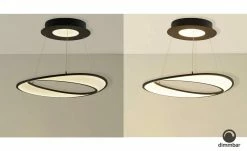 B-Leuchten LED-Deckenleuchte, schwarz/ Acryl