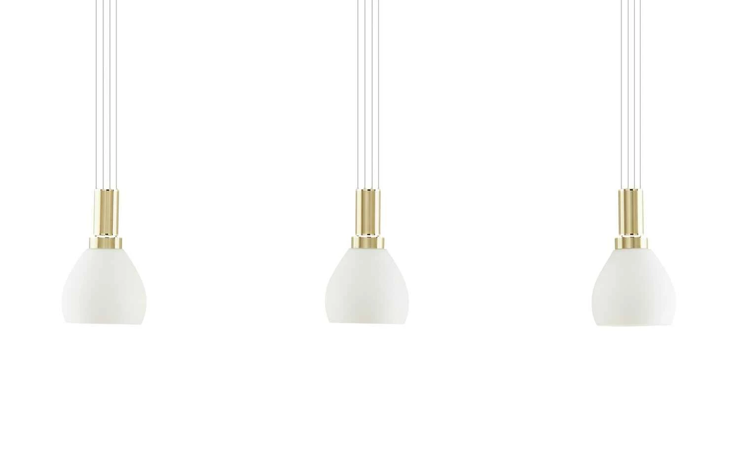 B-Leuchten LED-Pendelleuchte, 3-flammig, messing-matt – Bild 11