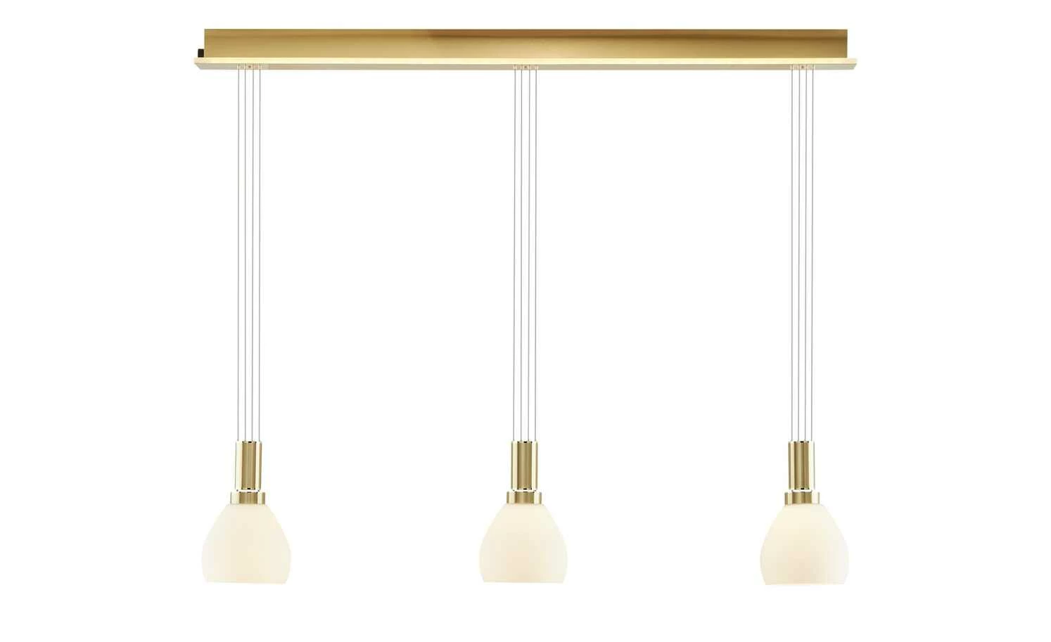 B-Leuchten LED-Pendelleuchte, 3-flammig, messing-matt – Bild 5