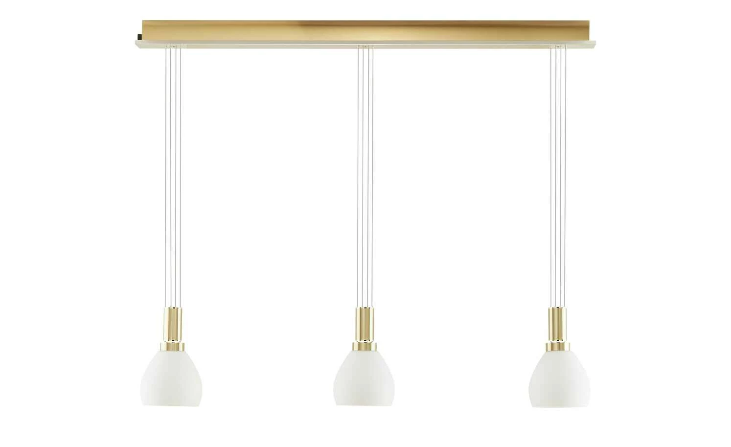 B-Leuchten LED-Pendelleuchte, 3-flammig, messing-matt – Bild 6