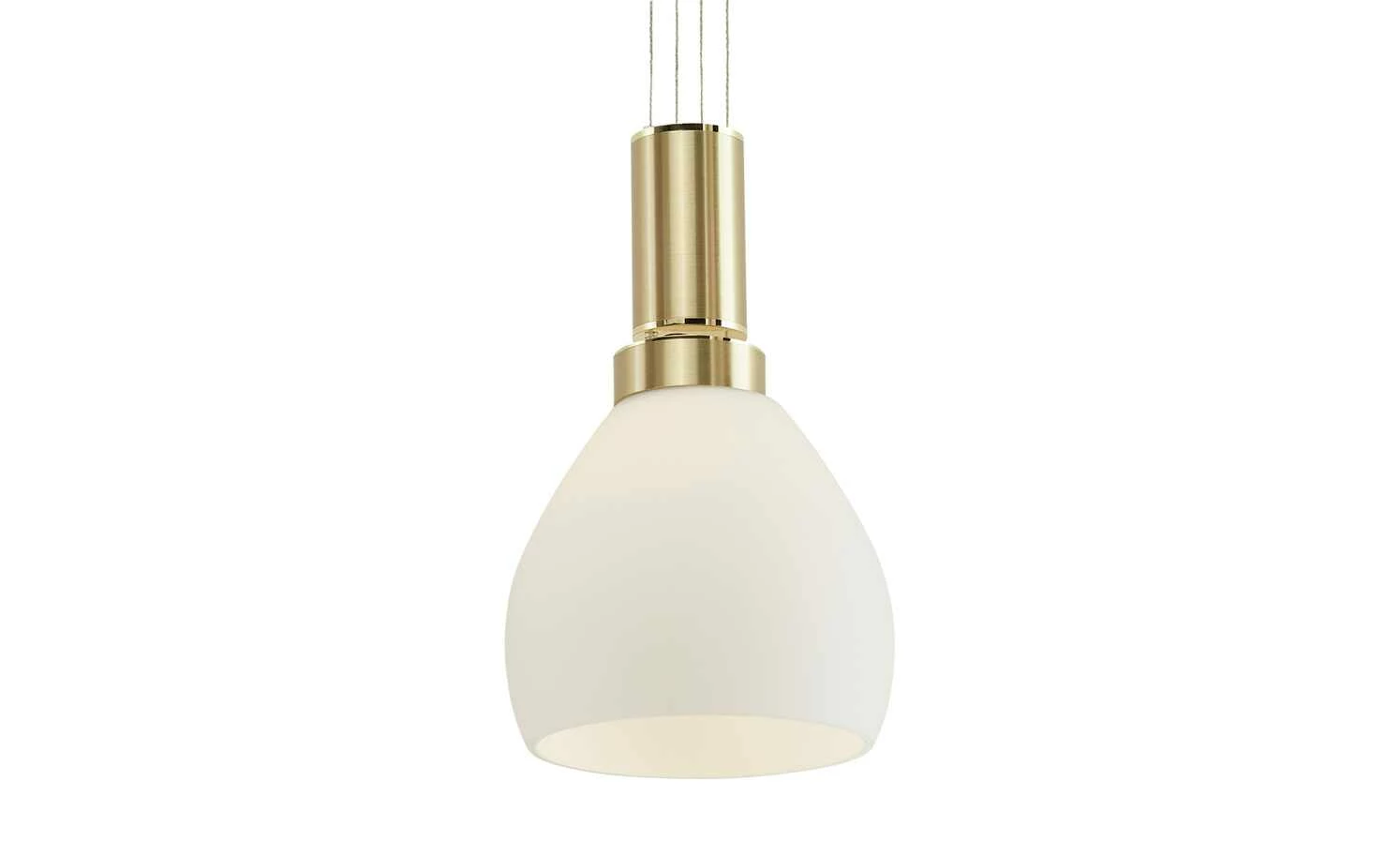 B-Leuchten LED-Pendelleuchte, 3-flammig, messing-matt – Bild 9