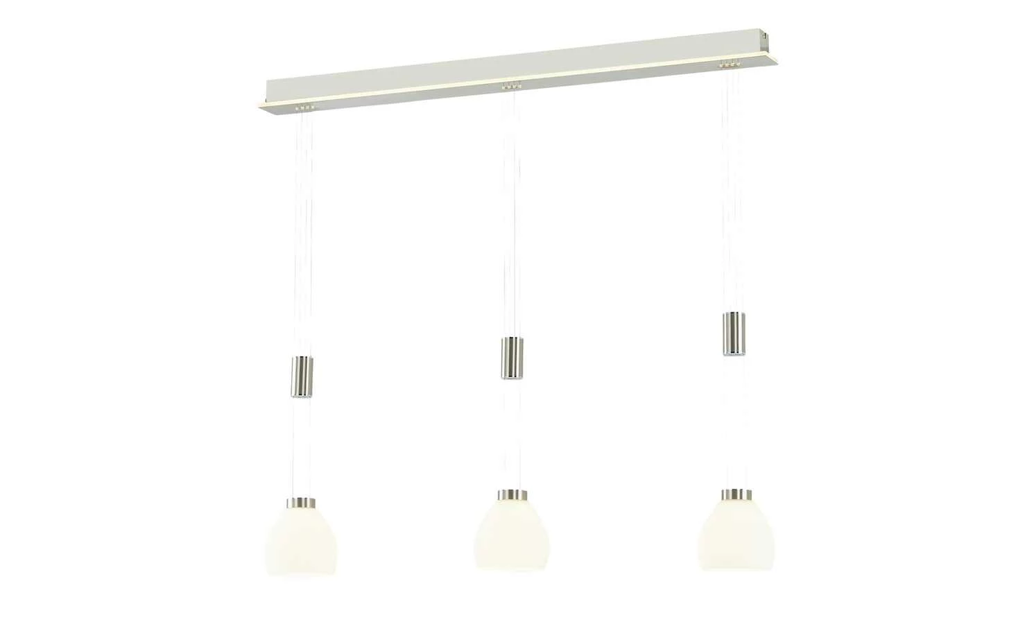 B-Leuchten LED-Pendelleuchte, 3-flammig, Nickel-matt – Bild 2