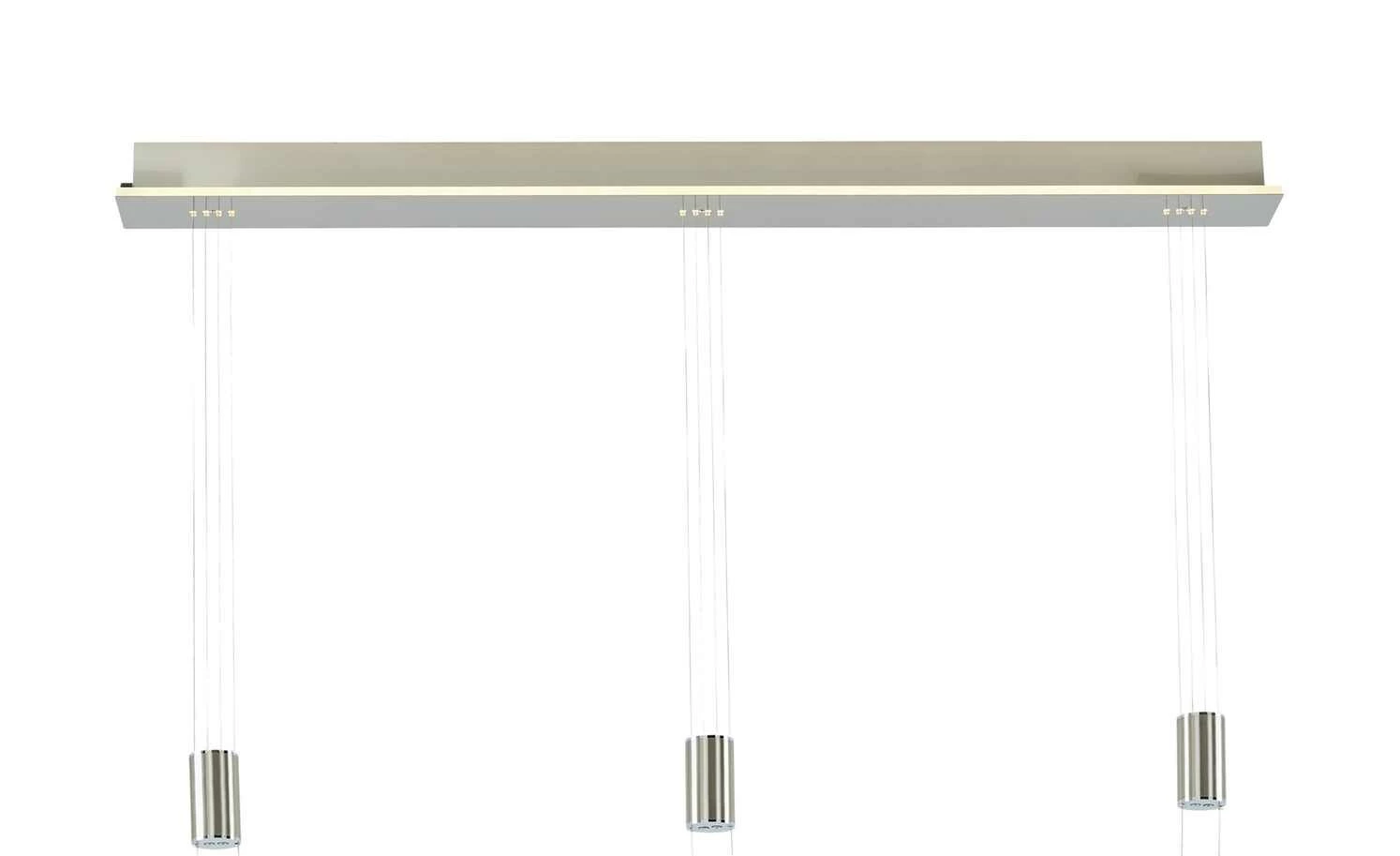 B-Leuchten LED-Pendelleuchte, 3-flammig, Nickel-matt – Bild 4