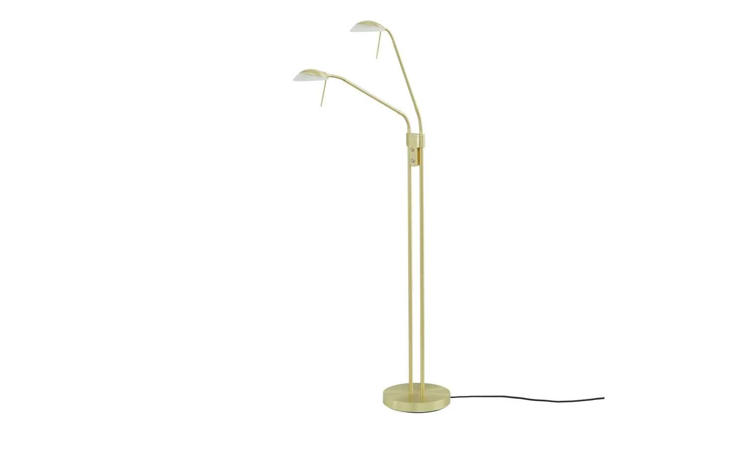 Fischer-Honsel LED-Lese-Leuchte 2-flammig, messing-matt – Bild 4