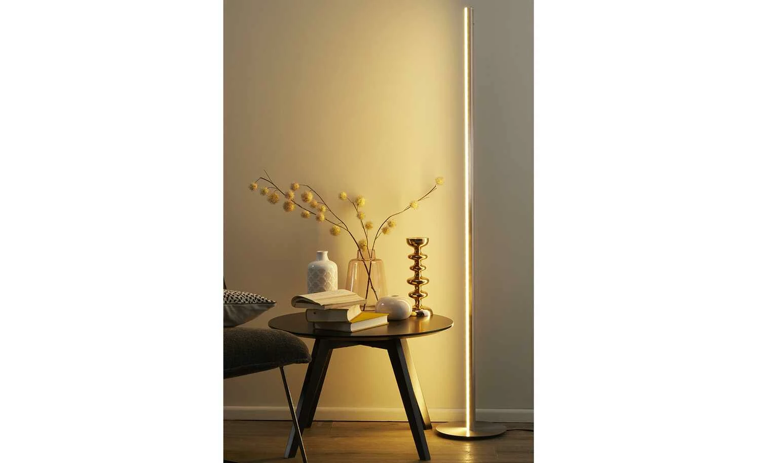 Fischer-Honsel LED-Stehleuchte, Nickel-matt – Bild 3