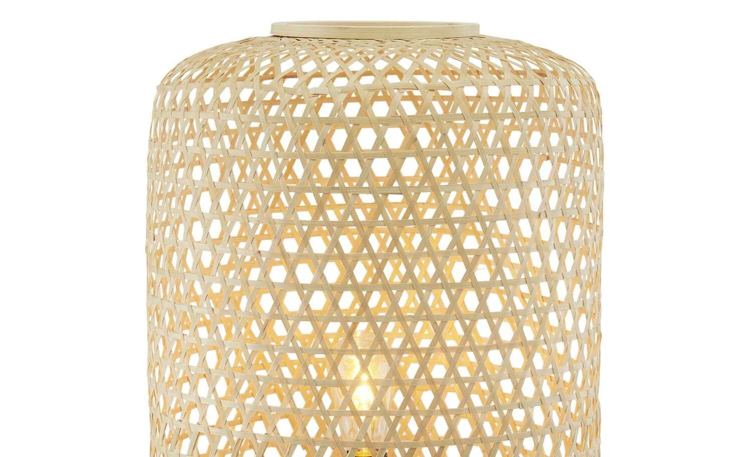 SCHÖNER WOHNEN Stehleuchte, 1-flammig, Rattan braun | Beige – Bild 4