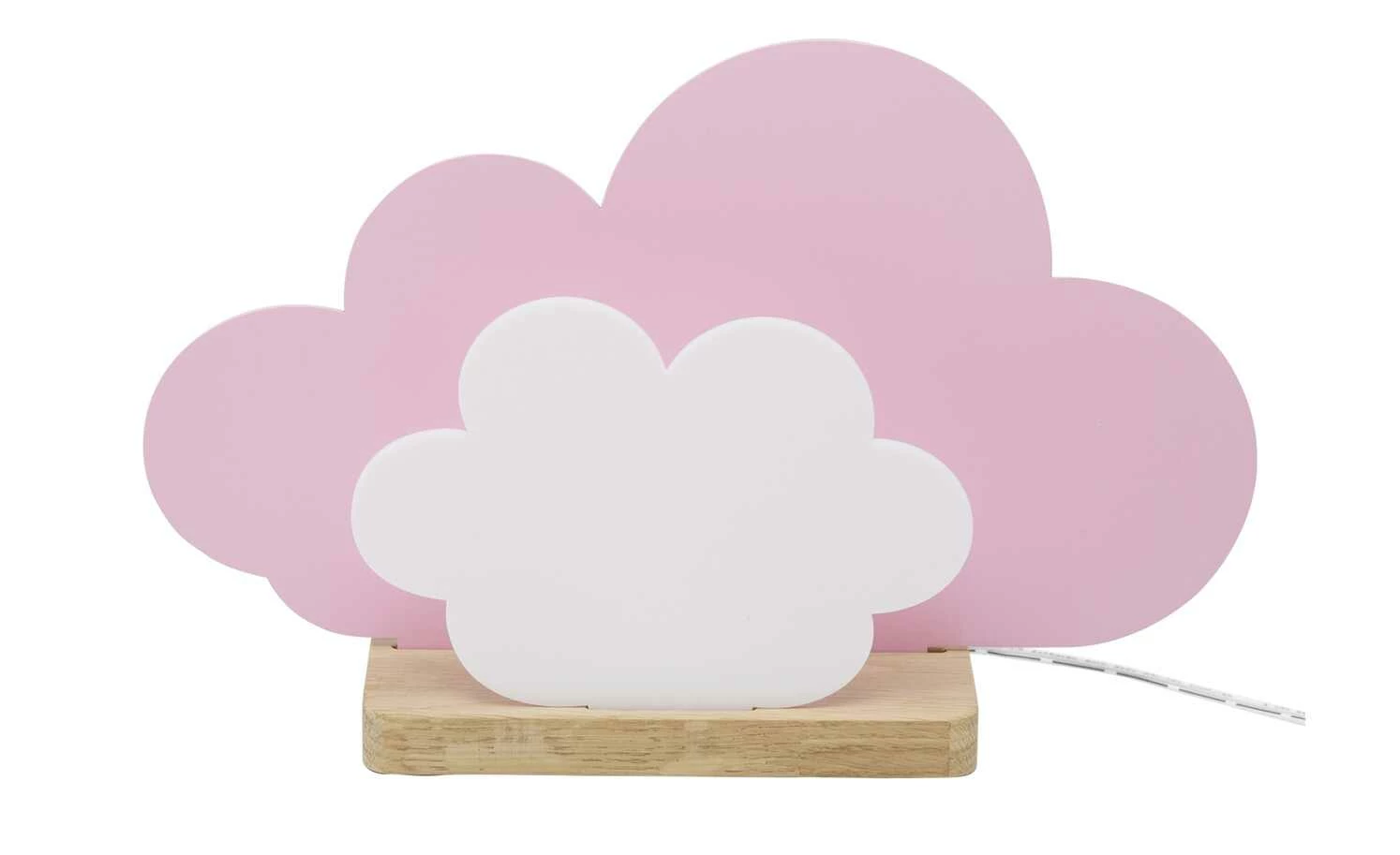 Tischleuchte, Wölkchen, rosa/weiß – Bild 5