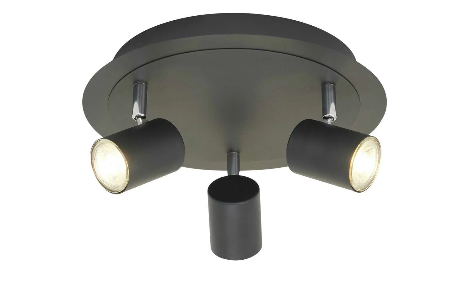 Paul Neuhaus Deckenstrahler, 3-flammig, schwarz `Rondell` – Bild 3