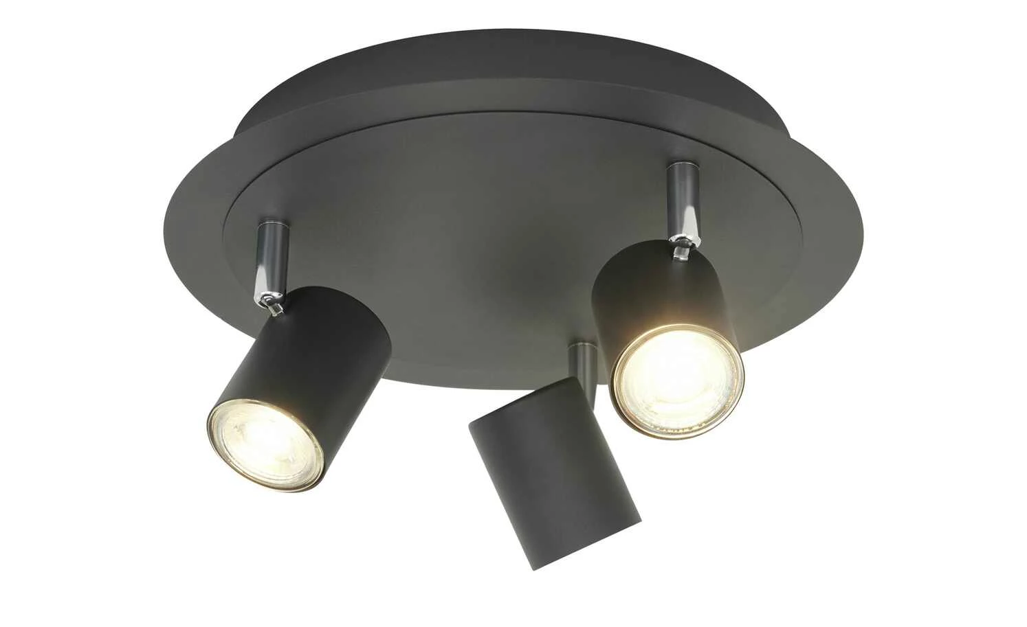 Paul Neuhaus Deckenstrahler, 3-flammig, schwarz `Rondell` – Bild 5