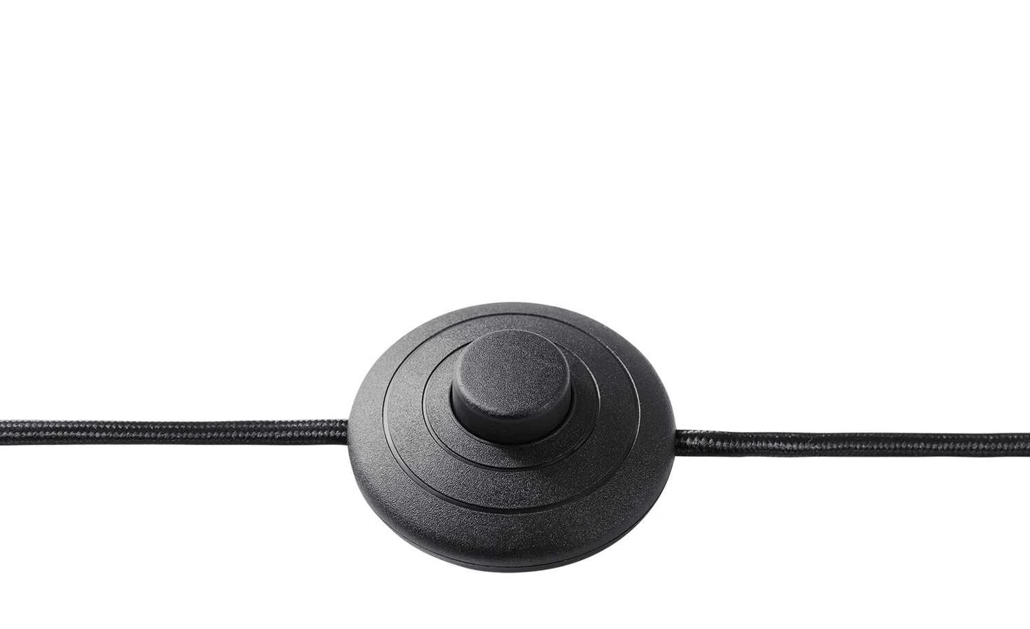 HOME STORY Treibholz-Stehleuchte, 3-flammig, schwarz mit Jute Schirm – Bild 4