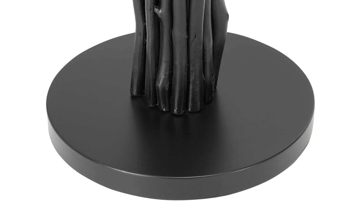 HOME STORY Treibholz-Stehleuchte, 3-flammig, schwarz mit Jute Schirm – Bild 7