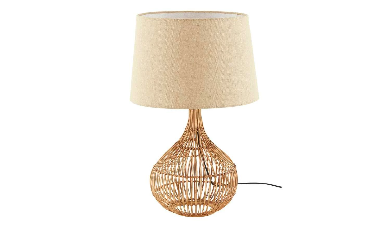 HOME STORY Rattan-Tischleuchte, 1-flammig – Bild 3