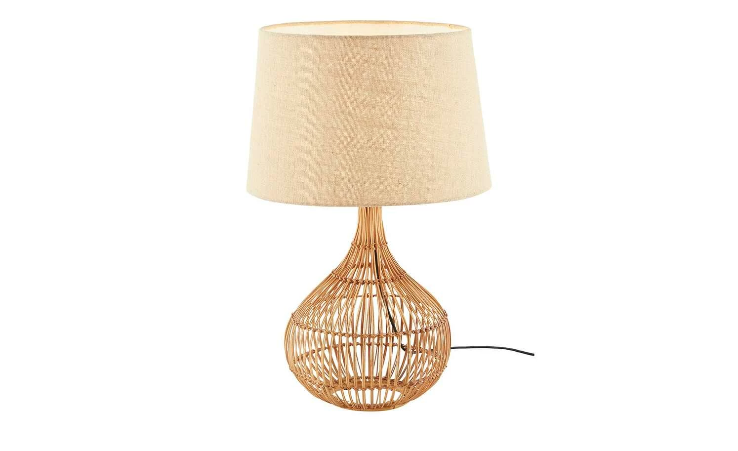 HOME STORY Rattan-Tischleuchte, 1-flammig – Bild 4
