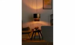 for friends Pendelleuchte, 1-flammig, Samt-Schirm schwarz