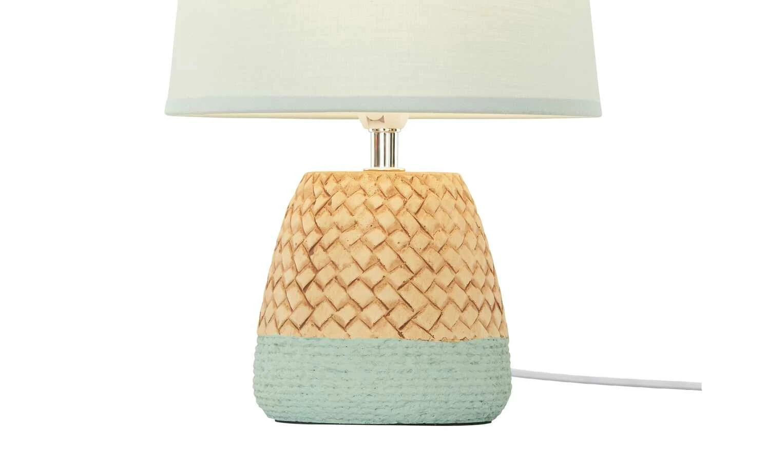 for friends Keramik-Tischleuchte, 1-flammig, türkis mit Seil | Weiß – Bild 5