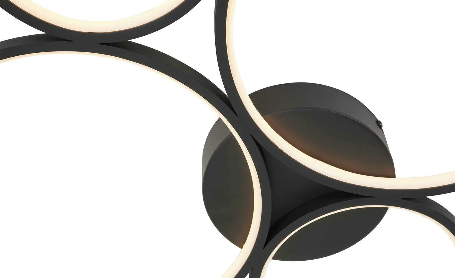 Trio LED-Deckenleuchte, Kreise, schwarz – Bild 4