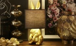 for friends Tischleuchte, 1-flammig, goldfarben `Hase´