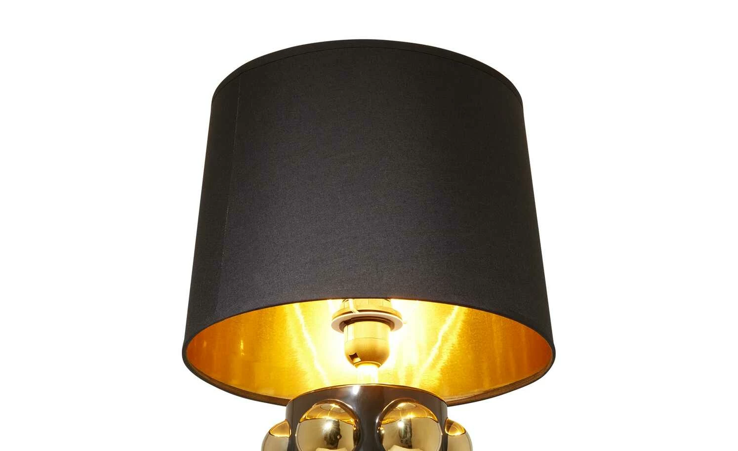 HOME STORY Tischleuchte, 1-flammig, schwarz/gold – Bild 5