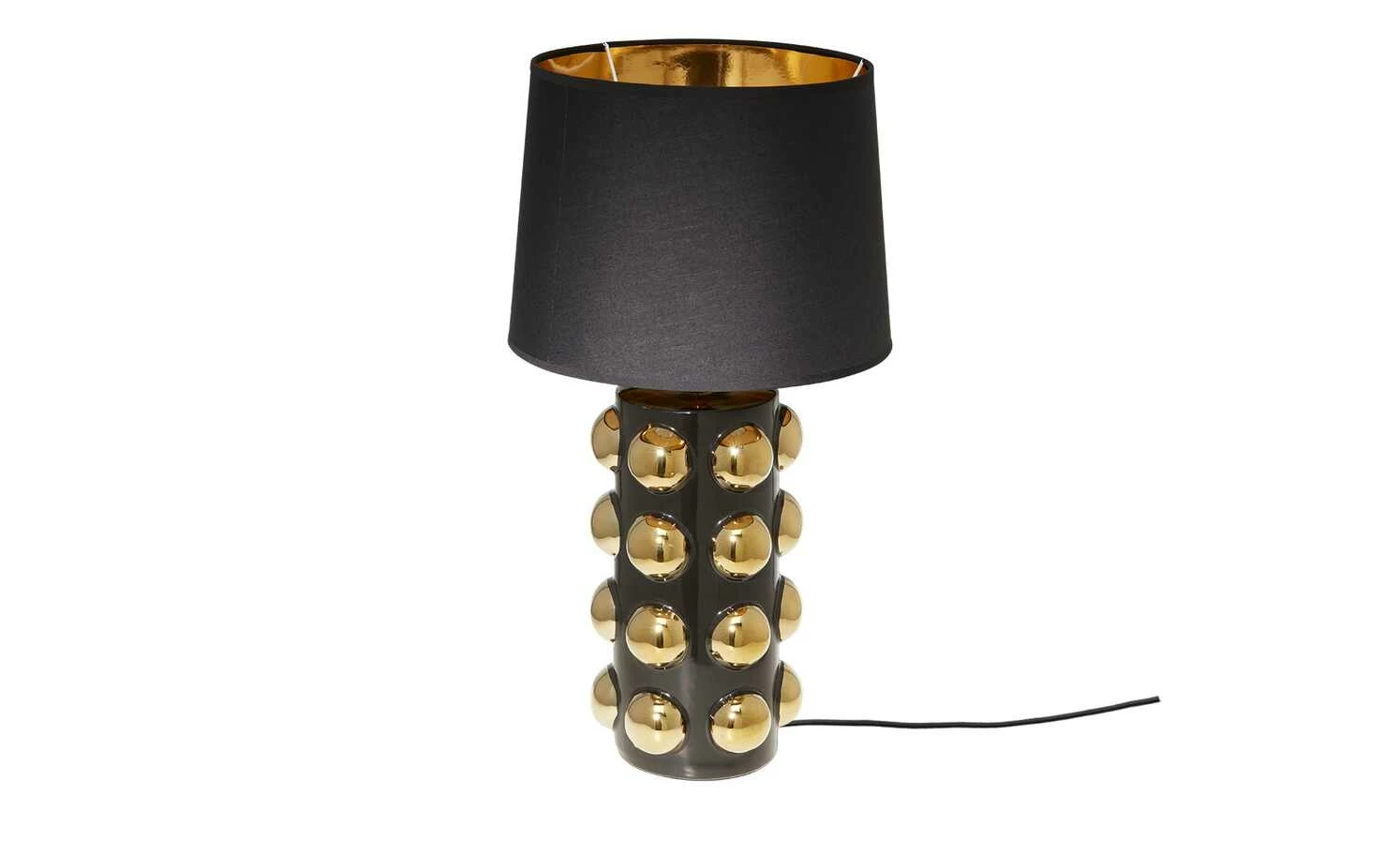 HOME STORY Tischleuchte, 1-flammig, schwarz/gold – Bild 6