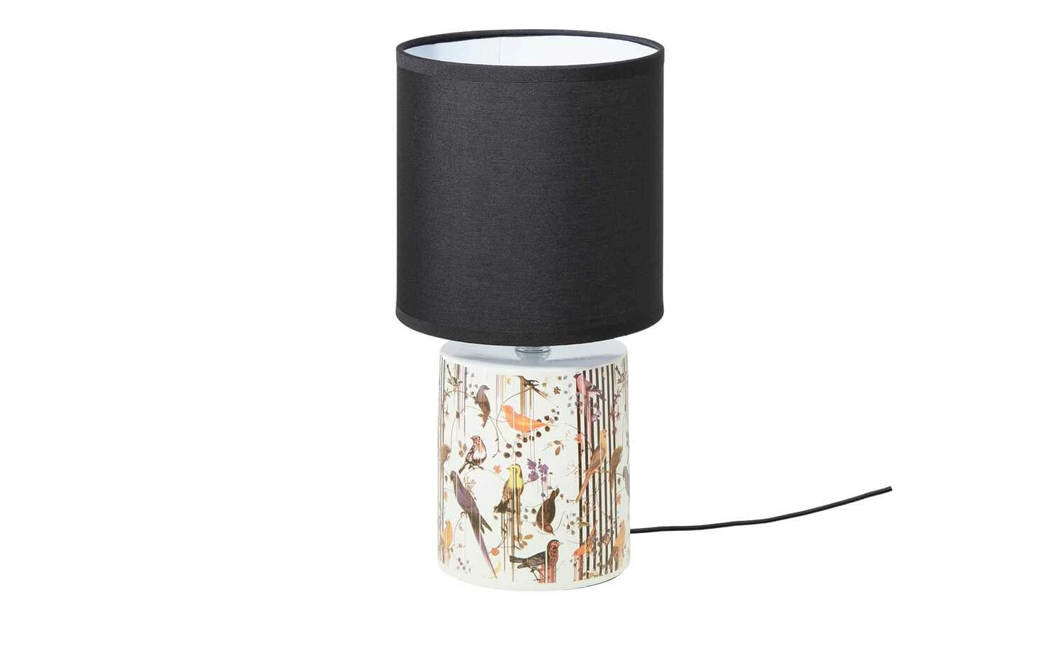 for friends Keramik-Tischleuchte, 1-flammig, schwarz ´Vögel´ klein – Bild 2