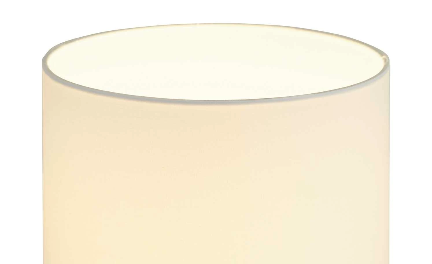 HOME STORY Tischleuchte, 1-flammig, weiß mit Bambus – Bild 5