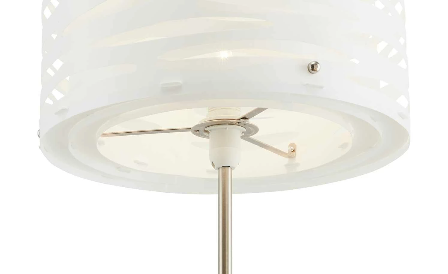 for friends Tischleuchte, 1-flammig, Nickel, Schirm mit Stanzung – Bild 6