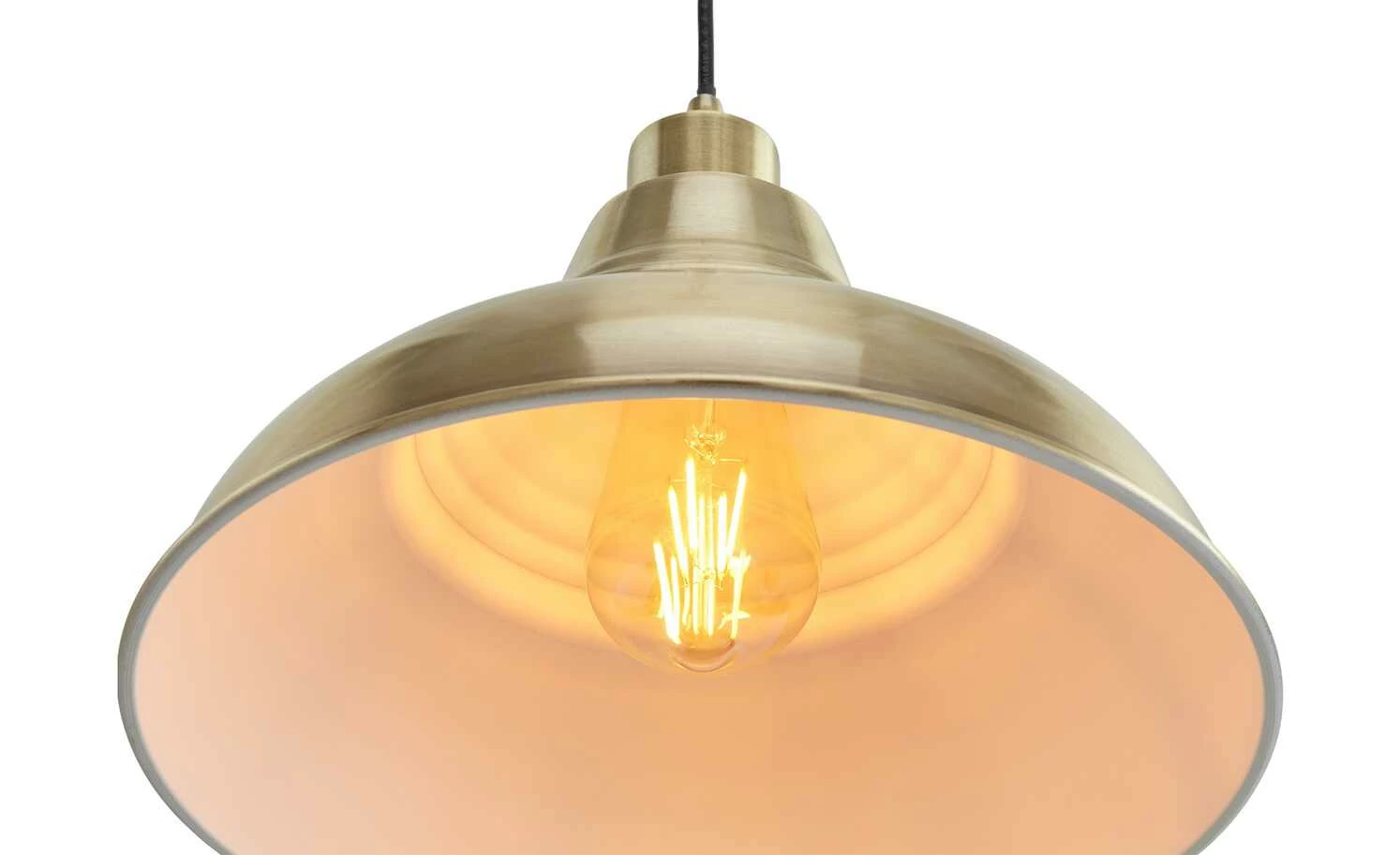 KHG Pendelleuchte, 1-flammig, messing matt – Bild 3