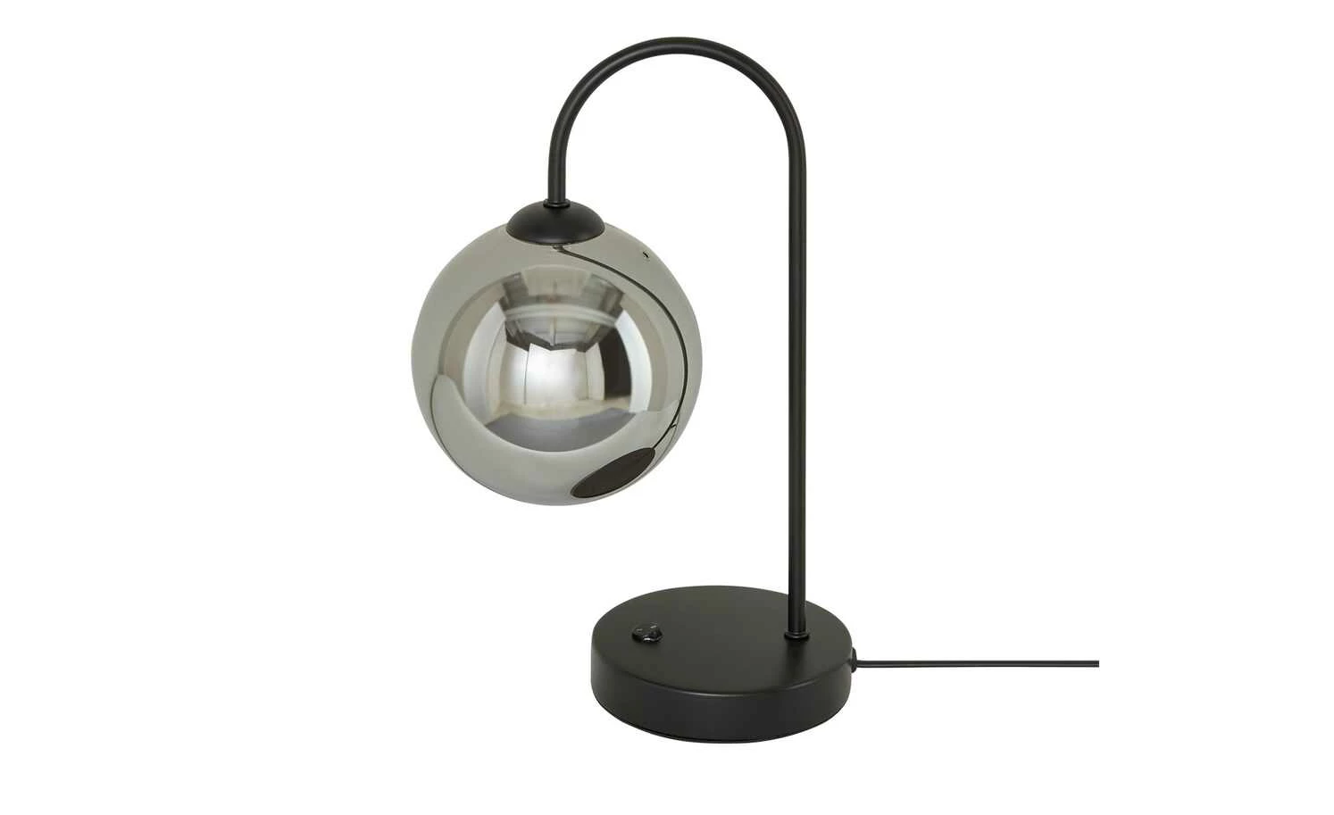 KHG LED-Tischeuchte, 1-flammig, schwarz/ Rauchglas – Bild 3