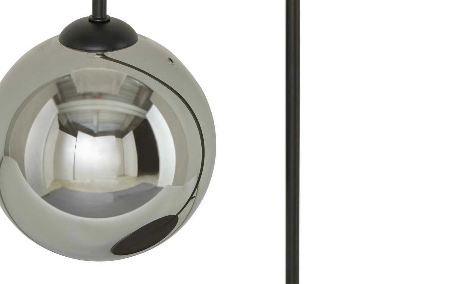 KHG LED-Tischeuchte, 1-flammig, schwarz/ Rauchglas – Bild 5