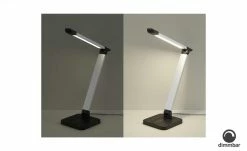 KHG LED-Tischleuchte, 1-flammig, Alu/schwarz