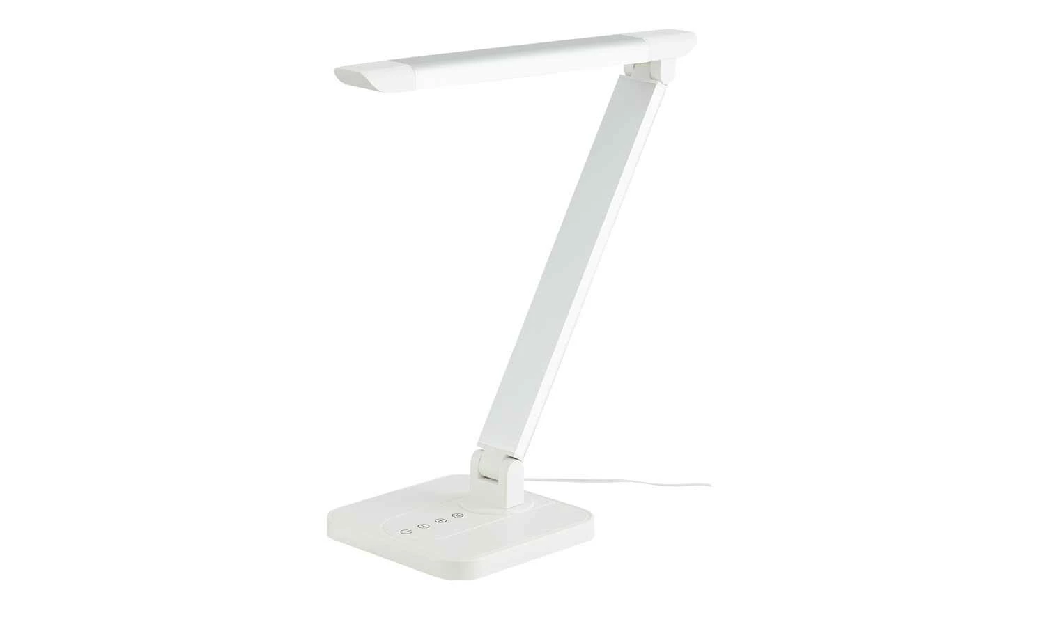 KHG LED-Tischleuchte, 1-flammig, Alu/weiß – Bild 4