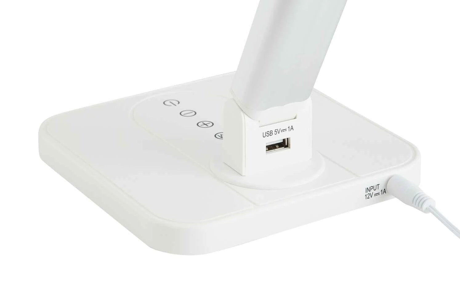 KHG LED-Tischleuchte, 1-flammig, Alu/weiß – Bild 12